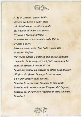 MILITÄRISCHE MARINE WWII, GEBET OFFIZIERE UND MARINES ITALIEN m