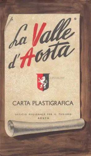 * VALLE D'AOSTA - Touristenbroschüre - Plastikpapier, Karte + Bilder