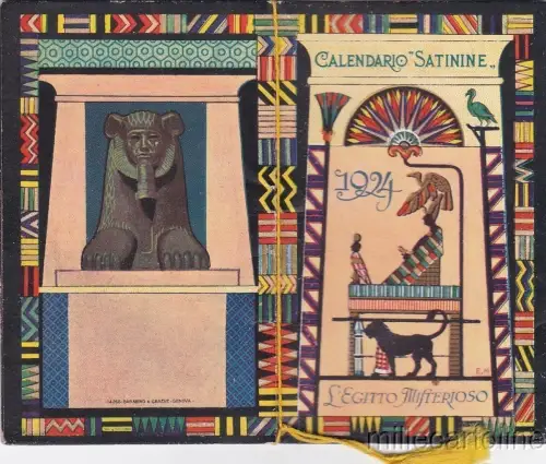 * DUFTKALENDER SATININE L'Egitto Misterioso 1924