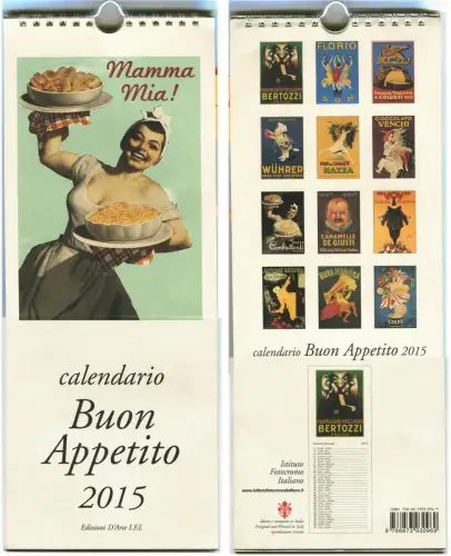 GUTEN APPETIT KALENDER 2015, GROSSE ILLUSTRATOREN REPRODUKTIONEN, ED. ARTE IFI m