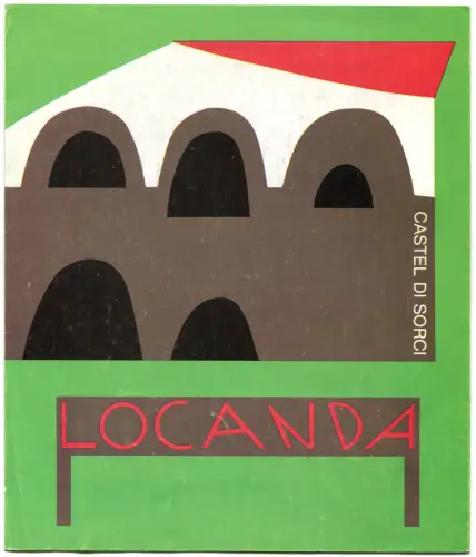 ANGHIARI (AREZZO), GASTHAUS IM ZAUBERSCHLOSS, WERBEKLAPPBAR m