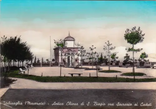 URBISAGLIA - Alte Kirche S. Biagio jetzt Heiligtum der Gefallenen 1964