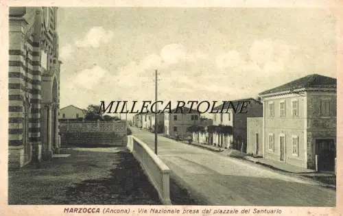 MARZOCCA: Via Nazionale vom Piazzale del Santuario 1942 genommen