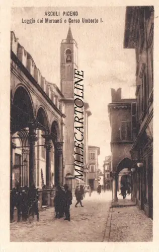 ASCOLI PICENO: Loggia dei Mercanti e Corso Umberto I