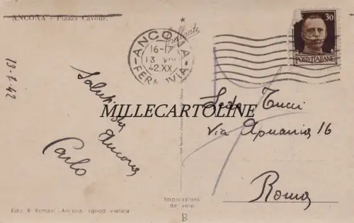 ANCONA: Piazza Cavour 1942