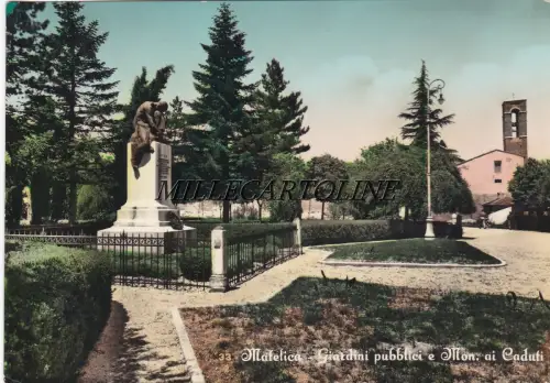 MATELICA: Öffentliche Gärten und Denkmäler. ai Caduti 1957