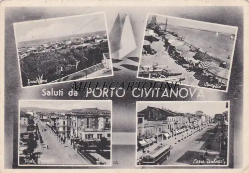 PORTOCIVITANOVA: Grüße aus - 4 Ansichten 1957