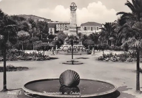 PORTO S. GIOGIO: Denkmal für die Gefallenen 1959