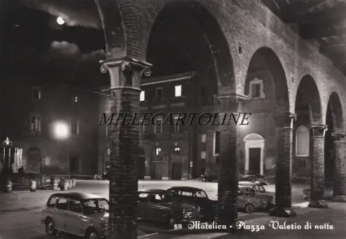MATELICA: Piazza Valerio - Nacht 1966