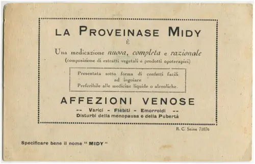 APOTHEKE, MIDY LABORS, WERBEKARTON MIT SYSTEM