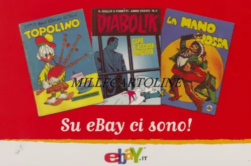 eBAY Werbung Nr. 8 - Comics (Micky Maus, Diabolik, Tex)