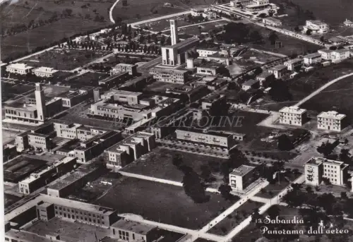 SABAUDIA - Panorama aus dem Flugzeug 1955