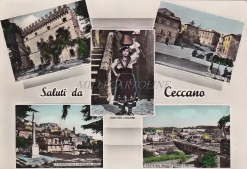 CECCANO - Saluti - Vedute 1959