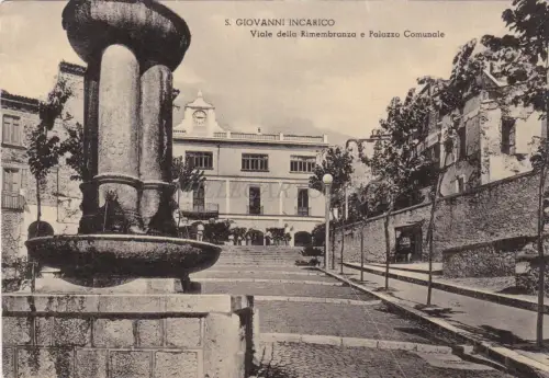 S. GIOVANNI INCARICO - Viale della Rimembranza e Palazzo Comunale 1956