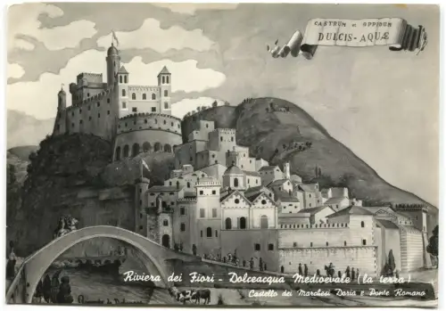 SÜSSWASSER MITTELALTER (KAISERREICH), SCHLOSS UND BRÜCKE, GEMALT M. RAIMONDO