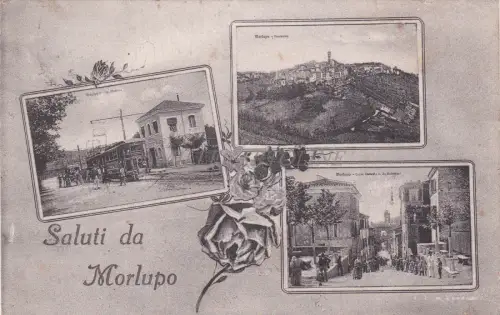 MORLUPO - Grüße - Ansichten - Bahnhof 1923