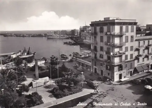 ANZIO - Gefallenenkmal und Hafen 1959