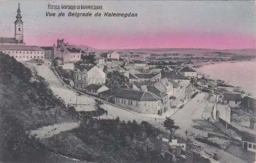 SERBIEN - Beograd Belgrad, Vue de Kalemegdan, Postkarte