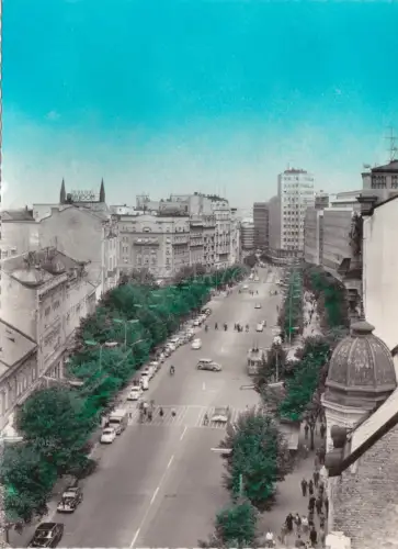 SERBIEN - Beograd Belgrad, Terazije, Postkarte 1960