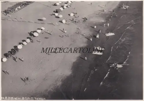 VIAREGGIO: Privatfoto Strand aus dem Flugzeug 1926