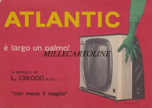 Werbung: Atlantic TVs - eine Handfläche breit
