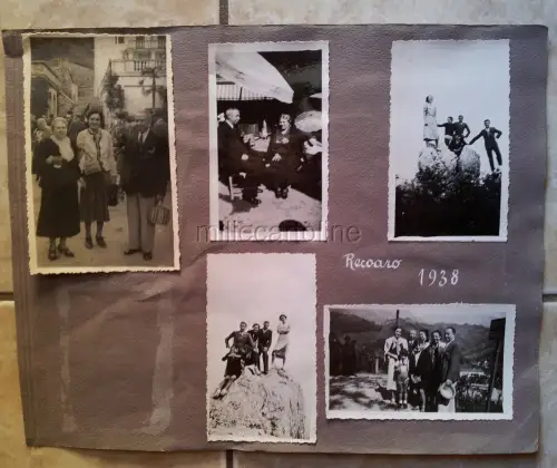 Recoaro 1938 - 7 Fotos einer Familie im Thermenurlaub