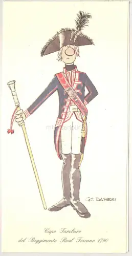 Weihnachten 1983 Militär Grußkarte Regg. Real Toscano - Originaldesign