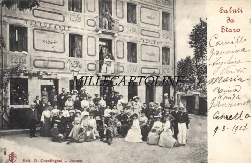 STERN: Grüße aus - vor dem Alpenrestaurant (Gruppenfoto) 1901