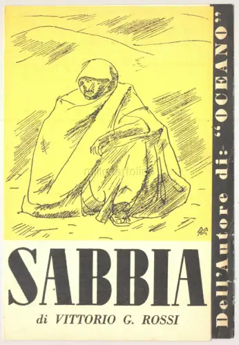 VERLAG Prospekt Buch Sand von V. G. Rossi - Design di Vellani Marchi