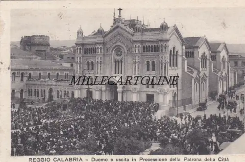 REGGIO CALABRIA: Dom und Prozession der Schutzpatronin der Stadt 1933