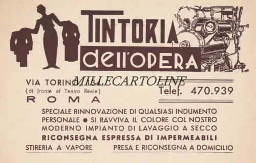 ROM Werbekarte Tintoria dell'Opera - Via Torino