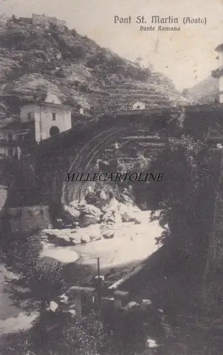 PONT ST. MARTIN: Ponte Romano 1918