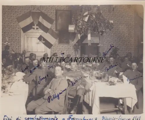 FOSSOMBRONE: Tafelfoto Soldaten (Kampfschießen) 1913