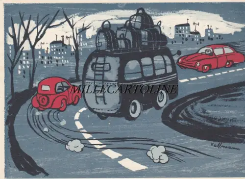 Werbung - Benzin Adler 1960 Serie von 6 Kartons. Verkehrserziehung - dis