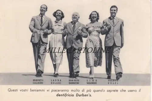 Werbung Durban's Zahnpasta - 5 Achsen des Teatro lightto Olimpia - Mailand