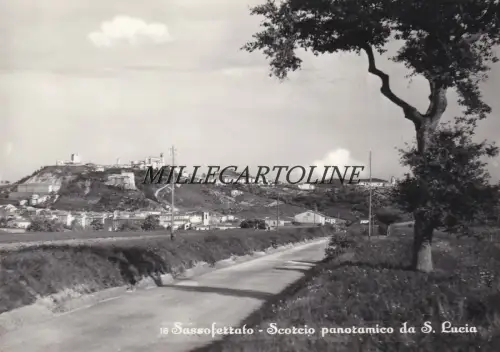 SASSOFERRATO: Panoramablick von S. Lucia 1956