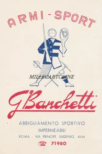 Werbung - Roma G. Banchetti - Sportbekleidung