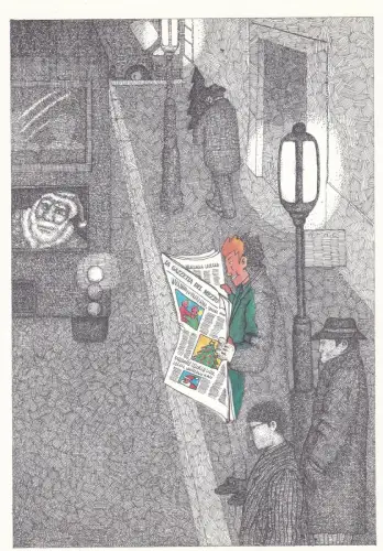 Hell-Dunkel-Werbung der Gazzetta del Mezzogiorno (Glückwunsch)