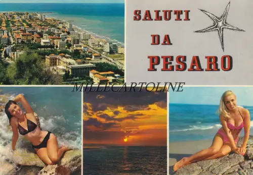 GEWICHT: Grüße aus - 2 Ansichten und 2 Schönheiten 1969