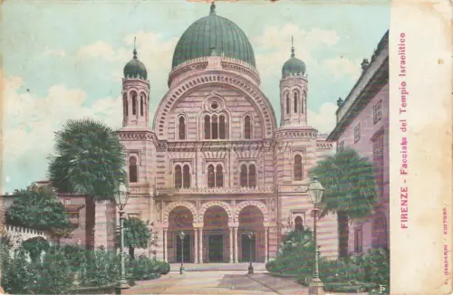 FLORENZ - Fassade des Israelitischen Tempels Jüdische Synagoge 2
