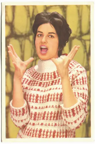 MUSIK, SÄNGER, MINE (2), EXKLUSIV ITALIENISCHE WERBEKARTE