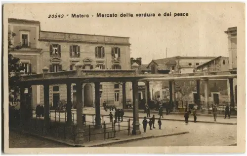 MATERA, GEMÜSE- UND FISCHMARKT, HRSG. RICCARDI