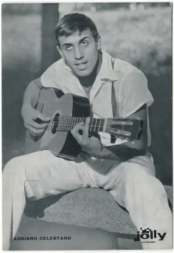 MUSIK, SÄNGER, ADRIANO CELENTANO, JOKER, WERBEKARTE