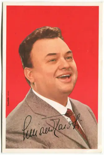 MUSIK, WERBEKARTE, LUCIANO TAJOLI, GRAVURLISTE