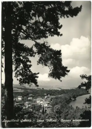 ANGUILLARA SABAZIA (ROM), ZONE VILLINI, PANORAMABLICK, 1962