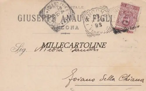 ANCONA: Kopfstück - Giuseppe Anau & Figli 1906