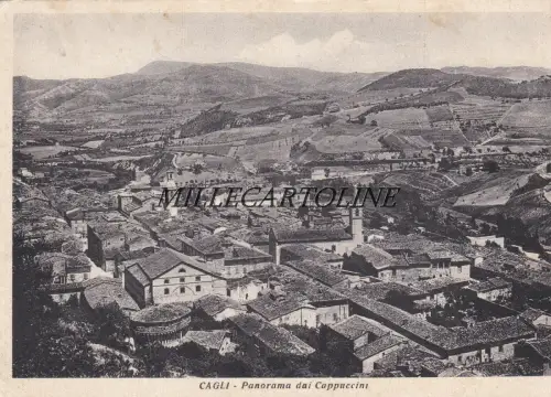 CAGLI: Panorama dai Cappuccini 1953