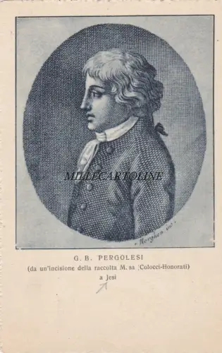 JESI: G.B. Pergolesi - (aus einem Stich aus der Sammlung M.sa Colocci-Honorati)