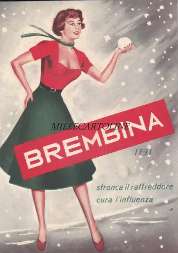 Medizinische Werbung: Brembina gegen Grippe - IBI - Mailand