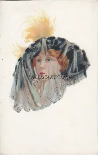 Damen mit Schleierhut - dis. SanMarco?